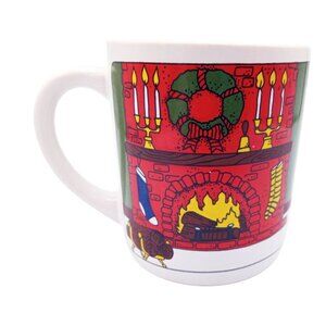 Coffee Mug Noel Vintage Christmas Lego 3.5 Inch Holiday Hot Cocoa Drinking Cup